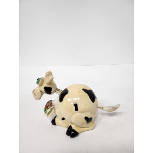 Vintage Exhart Phatzos Cow Wobbler Bobblehead Figurine Tim Twinkler Collection - Picture 3 of 10